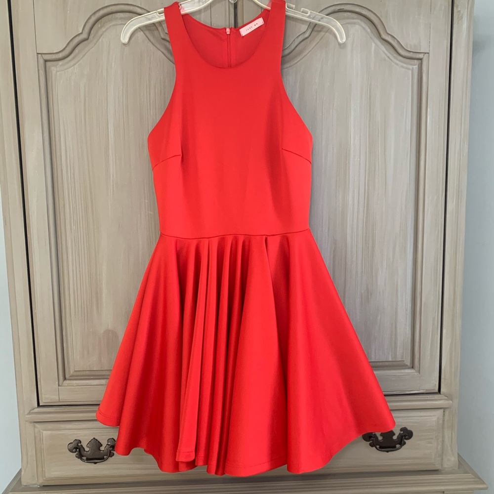 Just Me Red Skater dress Size Small